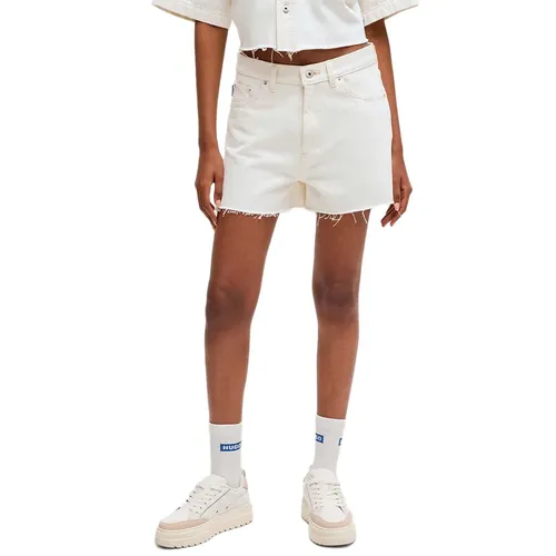 Short Hugo Denim Femme Blanc - Hugo - Modalova