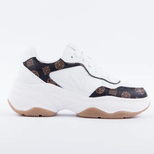 Basket Guess Hapyy 4G Femme Blanc - Guess - Modalova