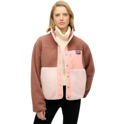 Polaire Superdry Block Femme Rose - Superdry - Modalova