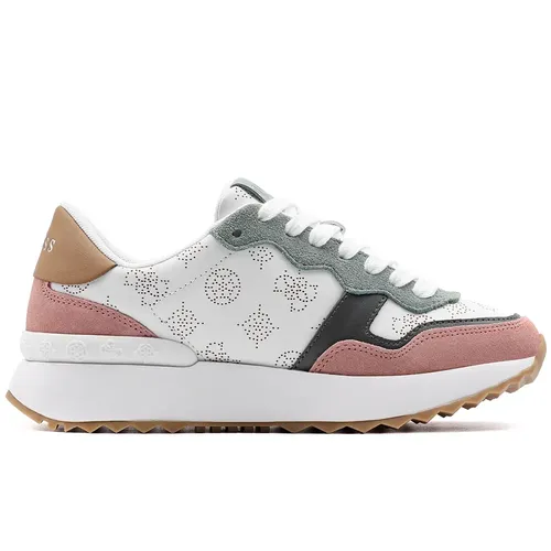 Basket Guess plateforme Femme Rose - Guess - Modalova