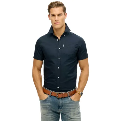 Chemise Superdry Oxford Homme Bleu - Superdry - Modalova