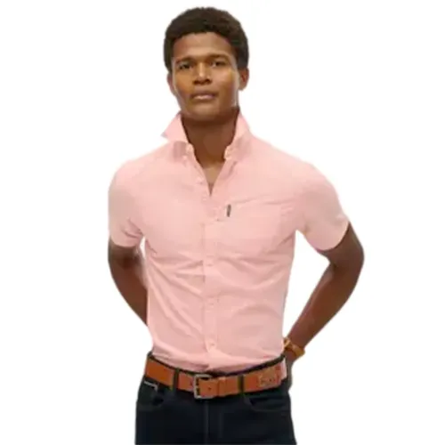 Chemise Superdry Oxford Homme Rose - Superdry - Modalova