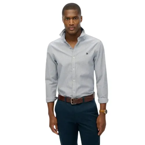 Chemise Superdry Oxford Homme Gris - Superdry - Modalova