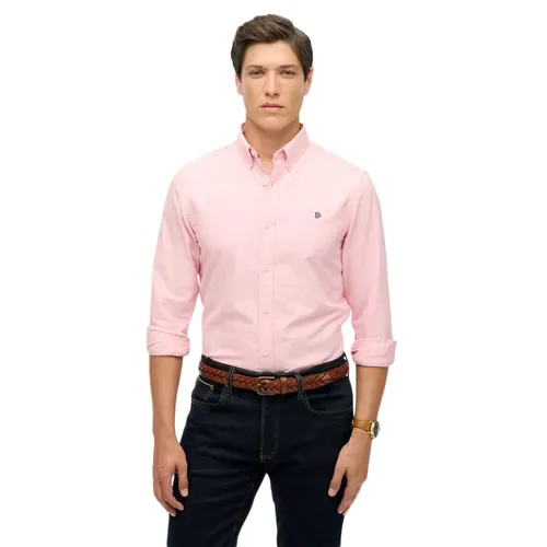 Chemise Superdry Oxford Homme Rose - Superdry - Modalova