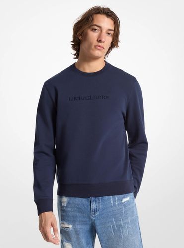MK Pull en mélange de coton avec logo en relief - Michael Kors - Michael Kors Mens - Modalova