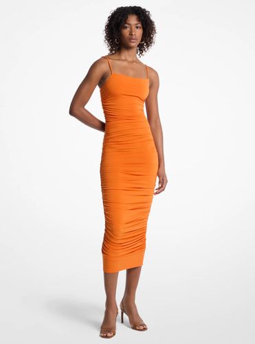 MK Robe froncée en jersey mat extensible - Michael Kors - MICHAEL Michael Kors - Modalova