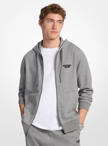 MK Pull à capuche en mélange de coton avec fermeture à glissière - Michael Kors - Michael Kors Mens - Modalova