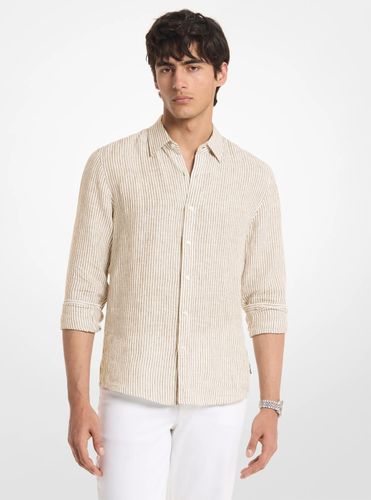 MK Chemise rayée en lin - Michael Kors - Michael Kors Mens - Modalova