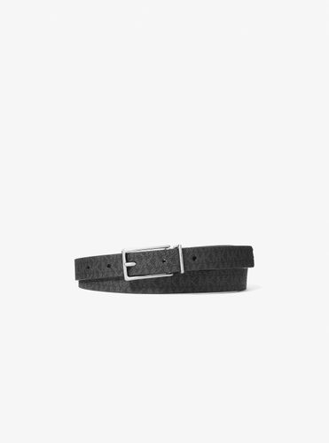 MK Ceinture réversible en cuir et à logo Signature - Michael Kors - MICHAEL Michael Kors - Modalova