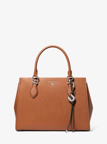 MK Breloque de sac initiale argentée avec cordon moucheté - Michael Kors - MICHAEL Michael Kors - Modalova
