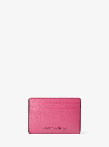 MK Porte-cartes Jet Set en cuir grainé - Michael Kors - MICHAEL Michael Kors - Modalova