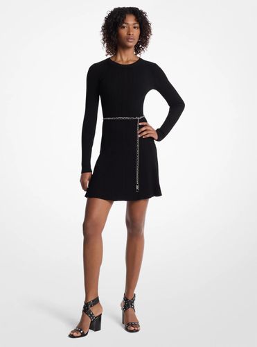 MK Robe en tricot extensible à ceinture - Michael Kors - MICHAEL Michael Kors - Modalova