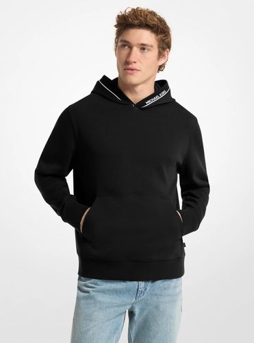 MK Pull à capuche en coton mélangé avec bordure à logo - Michael Kors - Michael Kors Mens - Modalova
