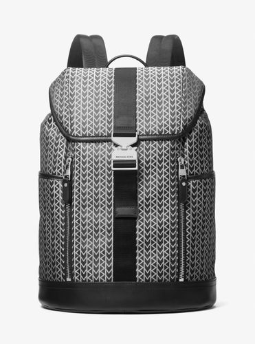 MK Sac à dos aviateur Eli en jacquard à logo MK2000 - Michael Kors - Michael Kors Mens - Modalova