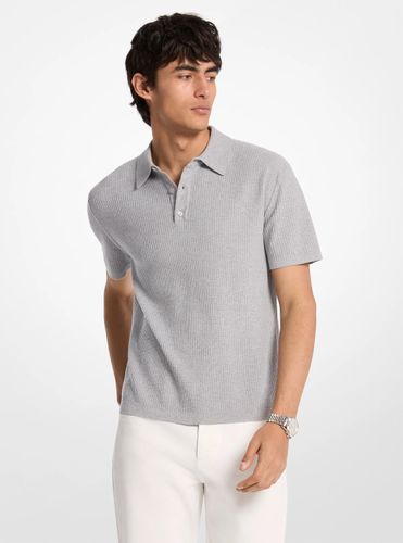 MK Polo côtelé en coton - Michael Kors - Michael Kors Mens - Modalova