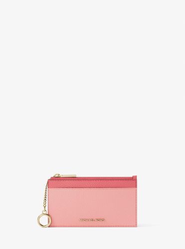 MK Petit porte-cartes Jet Set en cuir grainé bicolore - Michael Kors - MICHAEL Michael Kors - Modalova