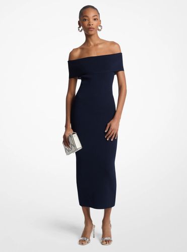 MK Robe en tricot extensible à épaules dénudées - Michael Kors - MICHAEL Michael Kors - Modalova