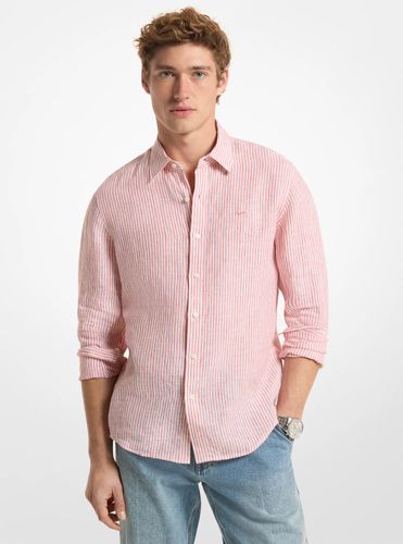 MK Chemise rayée en lin - Michael Kors - Michael Kors Mens - Modalova