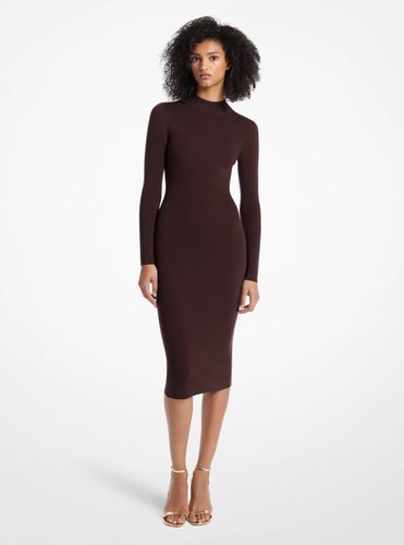 MK Robe à col cheminée en laine mélangée extensible - Michael Kors - MICHAEL Michael Kors - Modalova