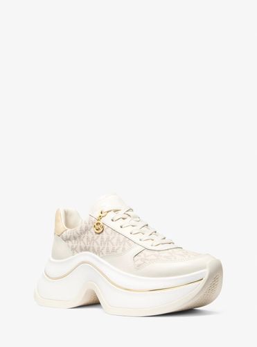 MK Basket Arla en cuir et daim - Michael Kors - MICHAEL Michael Kors - Modalova