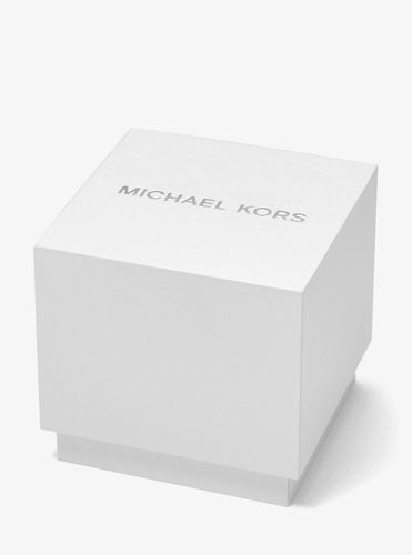 MK Coffret cadeau montre surdimensionnée Lexington ée et porte-cartes en cuir effet crocodile en relief - Michael Kors - Modalova