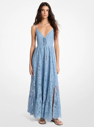 MK Robe longue en dentelle cordée fleurie - Michael Kors - MICHAEL Michael Kors - Modalova
