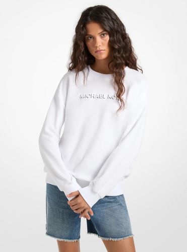 MK Pull en coton avec logo en relief - Michael Kors - MICHAEL Michael Kors - Modalova