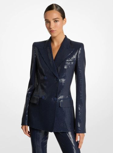 MK Blazer avec sequins brodés - Michael Kors - MICHAEL KORS COLLECTION - Modalova