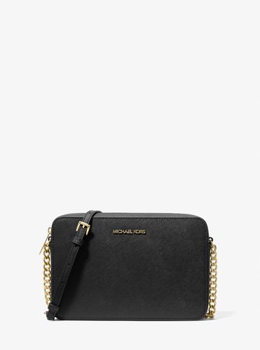 MK Grand sac à bandoulière Jet Set en cuir saffiano - Michael Kors - Michael Kors Outlet - Modalova