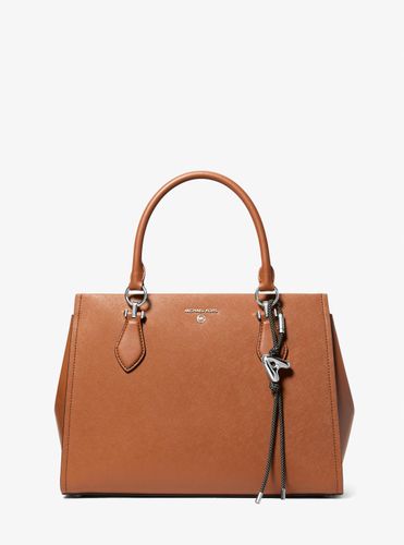MK Breloque de sac initiale argentée avec cordon moucheté - Michael Kors - MICHAEL Michael Kors - Modalova