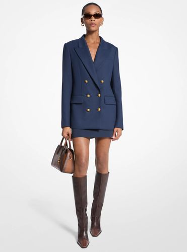 MK Blazer en sergé de laine mélangée extensible - Michael Kors - MICHAEL Michael Kors - Modalova