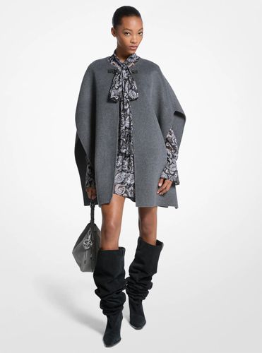 MK Cape en laine mélangée double face - Michael Kors - MICHAEL Michael Kors - Modalova