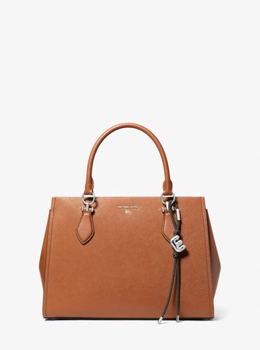 MK Breloque de sac initiale argentée avec cordon moucheté - Michael Kors - MICHAEL Michael Kors - Modalova