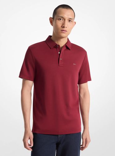 MK Polo en coton à logo brodé - Michael Kors - Michael Kors Mens - Modalova