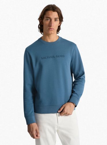 MK Pull en mélange de coton avec logo en relief - Michael Kors - Michael Kors Mens - Modalova