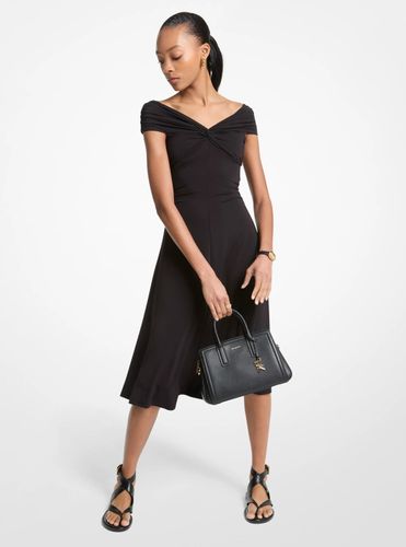 MK Robe mi-longue en viscose extensible à épaules dénudées - Michael Kors - MICHAEL Michael Kors - Modalova