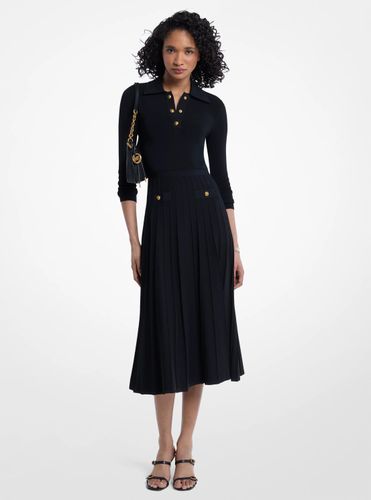 MK Robe polo en tricot extensible - Michael Kors - MICHAEL Michael Kors - Modalova