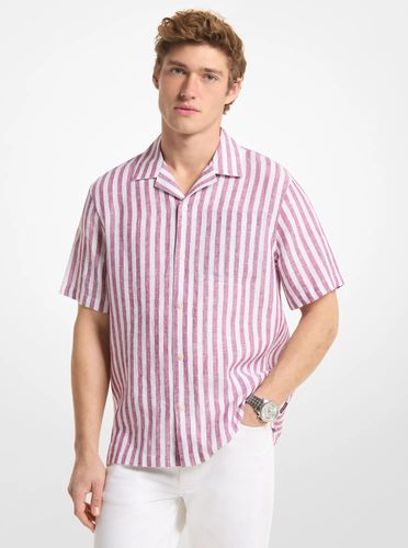 MK Chemise rayée à col cubain - Michael Kors - Michael Kors Mens - Modalova