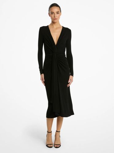 MK Robe sarong en jersey crêpe mat - Michael Kors - MICHAEL KORS COLLECTION - Modalova