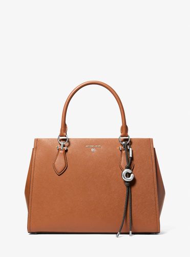 MK Breloque de sac initiale argentée avec cordon moucheté - Michael Kors - MICHAEL Michael Kors - Modalova