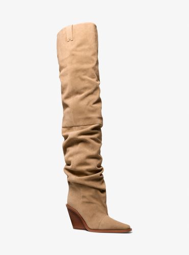 MK Botte Noemie au-dessus du genou en daim - Michael Kors - MICHAEL Michael Kors - Modalova