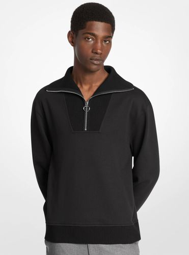 MK Pull en coton éponge à col cheminée - Michael Kors - Michael Kors Mens - Modalova