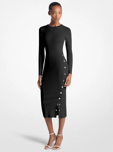 MK Robe en mélange de viscose à bouton-pression - Michael Kors - Michael Kors Outlet - Modalova