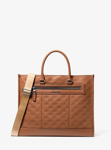 MK Cabas Jet Set en cuir à logo en relief - Michael Kors - Michael Kors Mens - Modalova