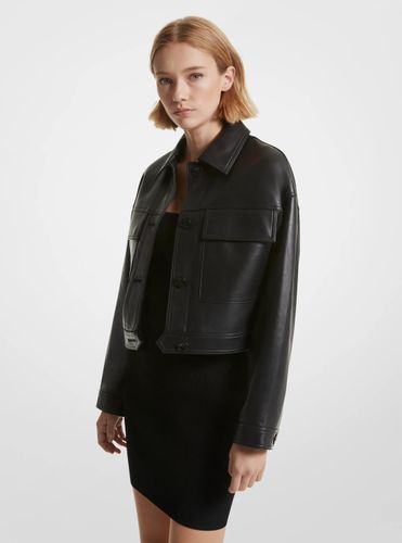 MK Veste courte en cuir - Michael Kors - MICHAEL Michael Kors - Modalova