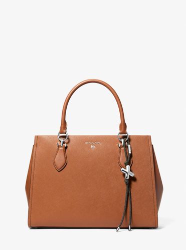 MK Breloque de sac initiale argentée avec cordon moucheté - Michael Kors - MICHAEL Michael Kors - Modalova