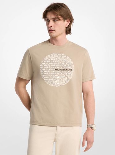 MK T-shirt en jersey de coton à logo cercle - Michael Kors - Michael Kors Mens - Modalova