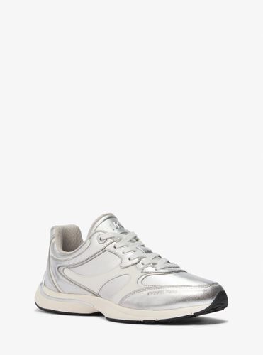 MK Basket Riley en cuir métallisé - Michael Kors - MICHAEL Michael Kors - Modalova