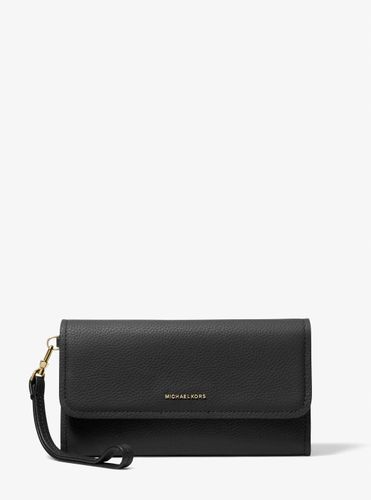 MK Pochette à sangle Jet Set pour smartphone de taille moyenne en cuir grainé - Michael Kors - MICHAEL Michael Kors - Modalova