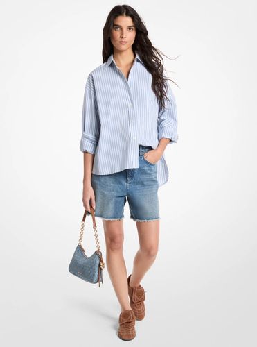 MK Chemise rayée en coton mélangé extensible - Michael Kors - MICHAEL Michael Kors - Modalova